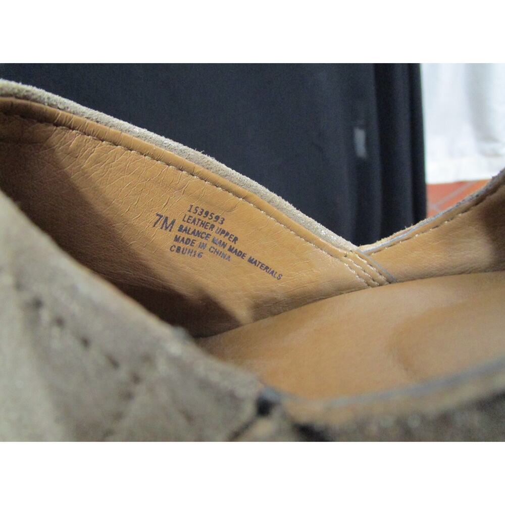 Sofft Gold & Brown Leather Open Side Anke Strap High Heel Booties Women 7 M - Picture 10 of 10